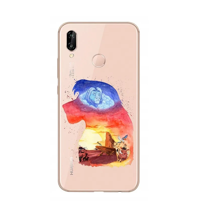 Силиконовый чехол Disneys lion king Simba nala Pumba Hakuna Matata для huawei P30 Lite P30 Pro P20 Lite P10 Lite Mate20