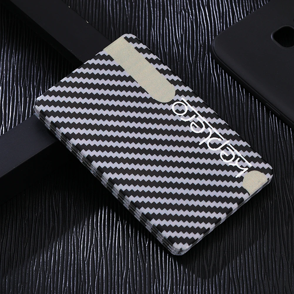 

Stripes Pattern Fireproof Money Sealed Wallet Card Holder Magnetic Protective Strong Closure Antishock Credit Business Storage