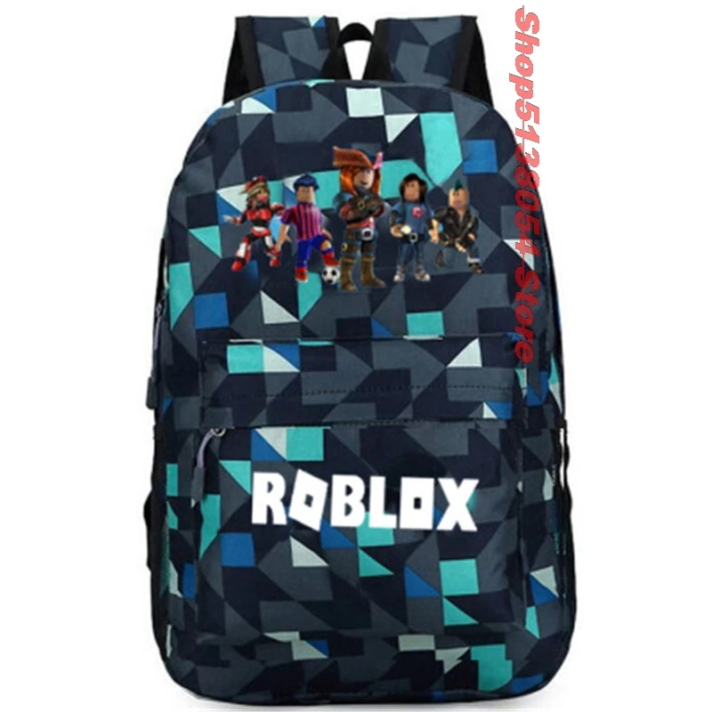 ROBLOX клетчатый рюкзак, детская школьная сумка, женский рюкзак, подростковые школьные сумки, Холщовый студенческий рюкзак для мальчиков и девочек, детская сумка