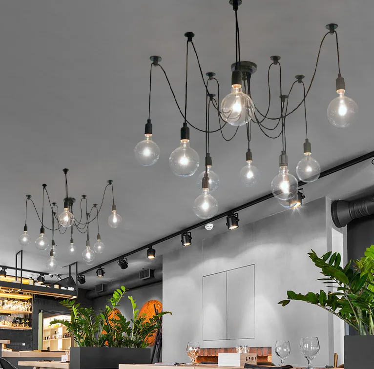 10 турецких люстр лампы кованого железа подвесной светильник черный бар ing Наборы