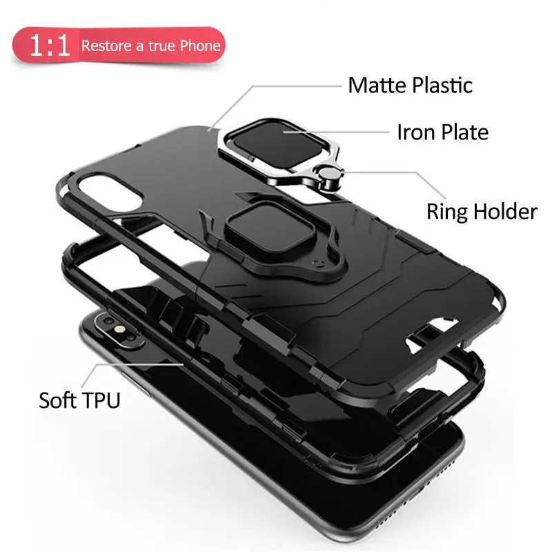 

For Huawei Nova 7 5G Case Armor Magnetic Suction Stand Full Edge Cover For Huawei Nova 7 Case Cover For Huawei Nova 7 SE 7Pro