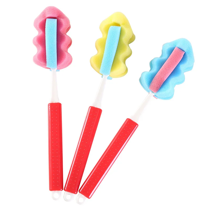 

Cleaning brush sponge long cleaning cup sponge brush long handle wash cup cleaning bottle brush can be stretched