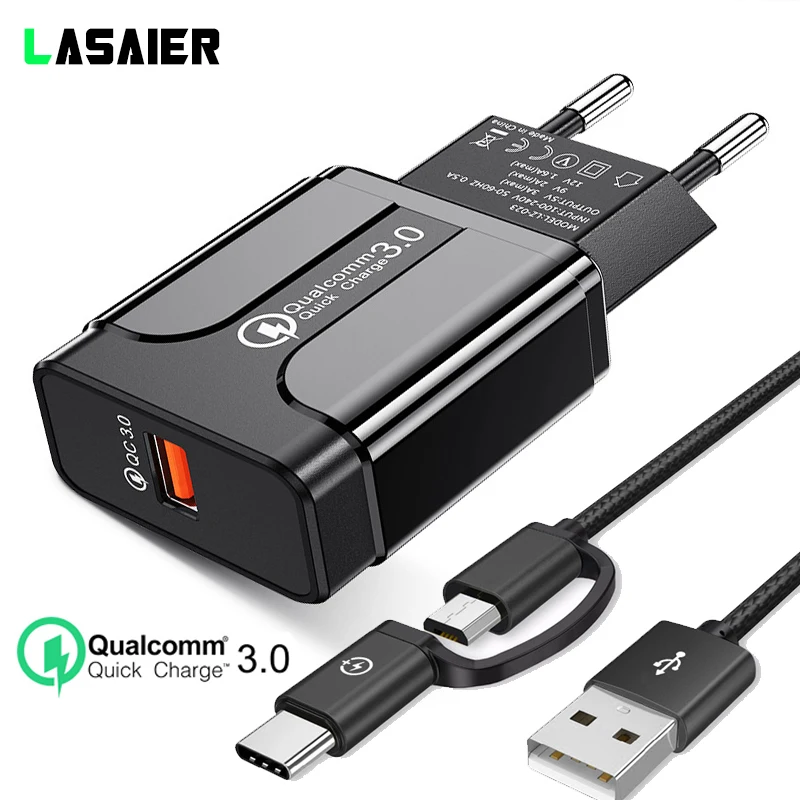 18 Вт Быстрая зарядка 3 0 Qualcomm QC 4 быстрое зарядное устройство USB портативный