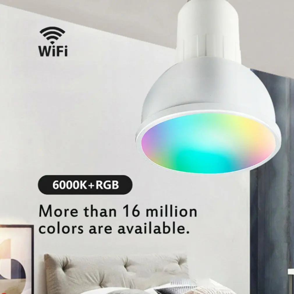 Smart Wifi Spotlight Gu10 Voice-Activated Color-Changing Bulb Light Mobile Phone App Remote Control Led | Лампы и освещение
