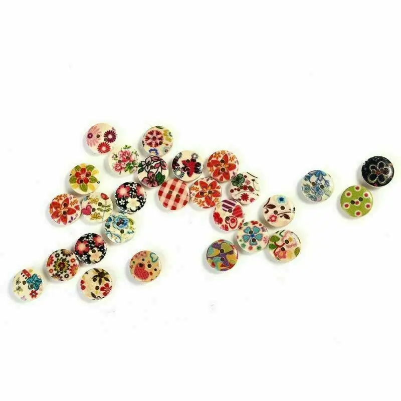 100 шт. декоративные пуговицы для одежды и брюк диаметр 15 мм | Дом сад