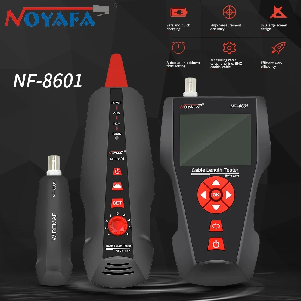 Noyafa NF 8601 сетевой тестер Профессиональный проводки Finder кабель инструменты трекер