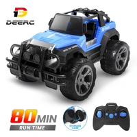 deerc remote control car 118 2 4g led light auto mode rc off road trucks with storage case suv jeep toys gifts for boys de42