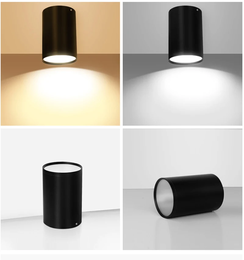 Диммируемый потолочный светильник с поверхностным креплением 7 Вт 9 12 15 18