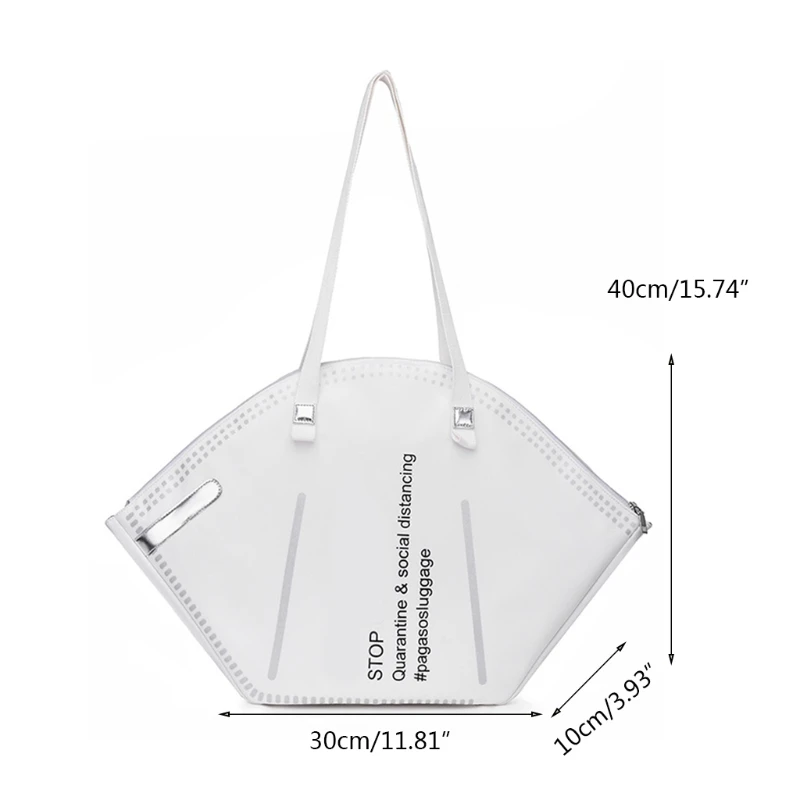

Fashion Women Large Mask Shopping Tote Bag Casual Daily Shoulder Handbag Home Storage Grocery Bags