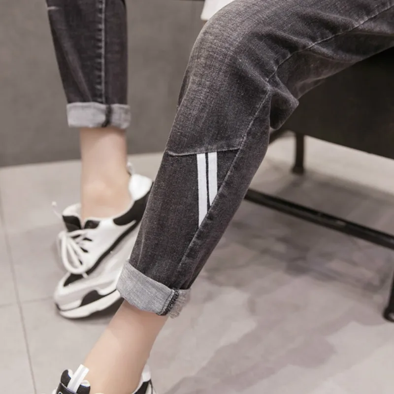 

Plus Size High Waist Loose Elastic Waist Harem Jeans for Women S M L XL 2XL 3XL 4XL 5XL