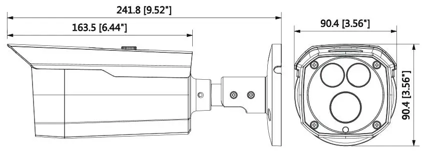 Оригинальная Dahua HAC-HFW1400D 4MP HDCVI IR 80M пуля камера DH-HAC-HFW1400D пистолет камера