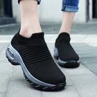 Кроссовки-носки женские на платформе, массивные, без шнуровки, Уличная обувь, модные кеды