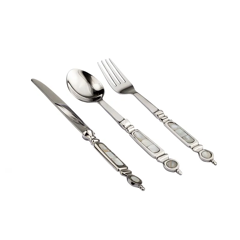 

Simple Stainless Steel Fork Spoon Knife Set Luxury Zero Waste Cutlery Set Couverts De Table Vaisselle Kitchen Accessories JQ