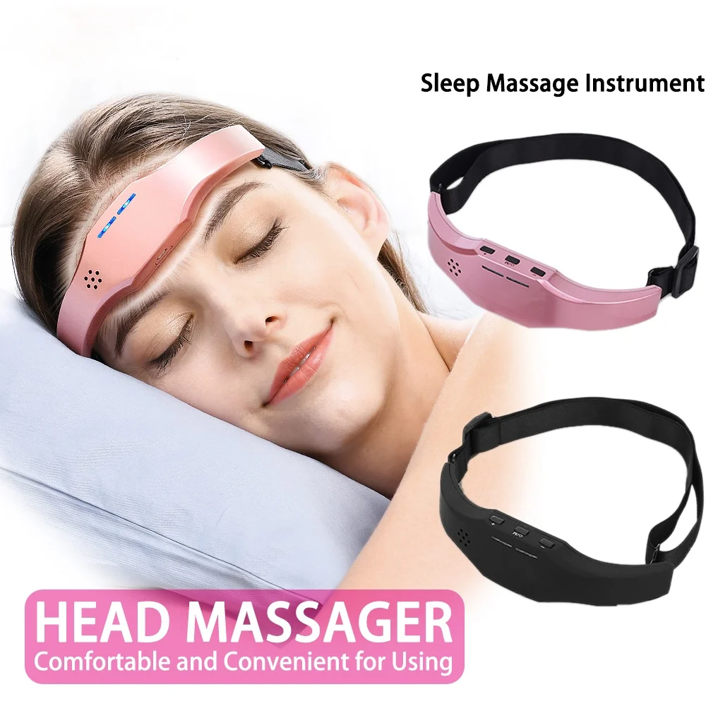 

Electric Head Massager Sleep Monitor Migraine Relief Massager Insomnia Therapy Release Stress Sleep Therapy Device Sleeping