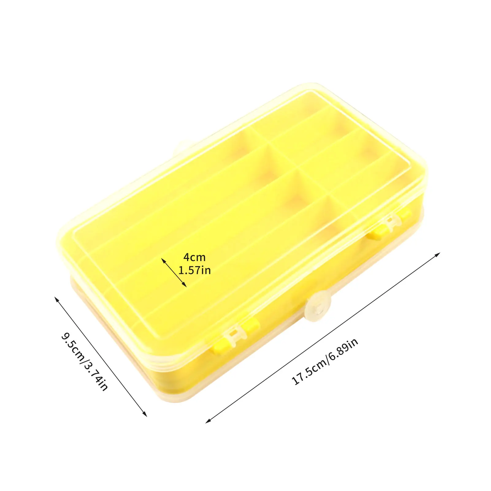 

Fishing Storage Box Portable Fishing Lure Box Organizer Accessory Double Sided Fishing Accessories Plastic Box