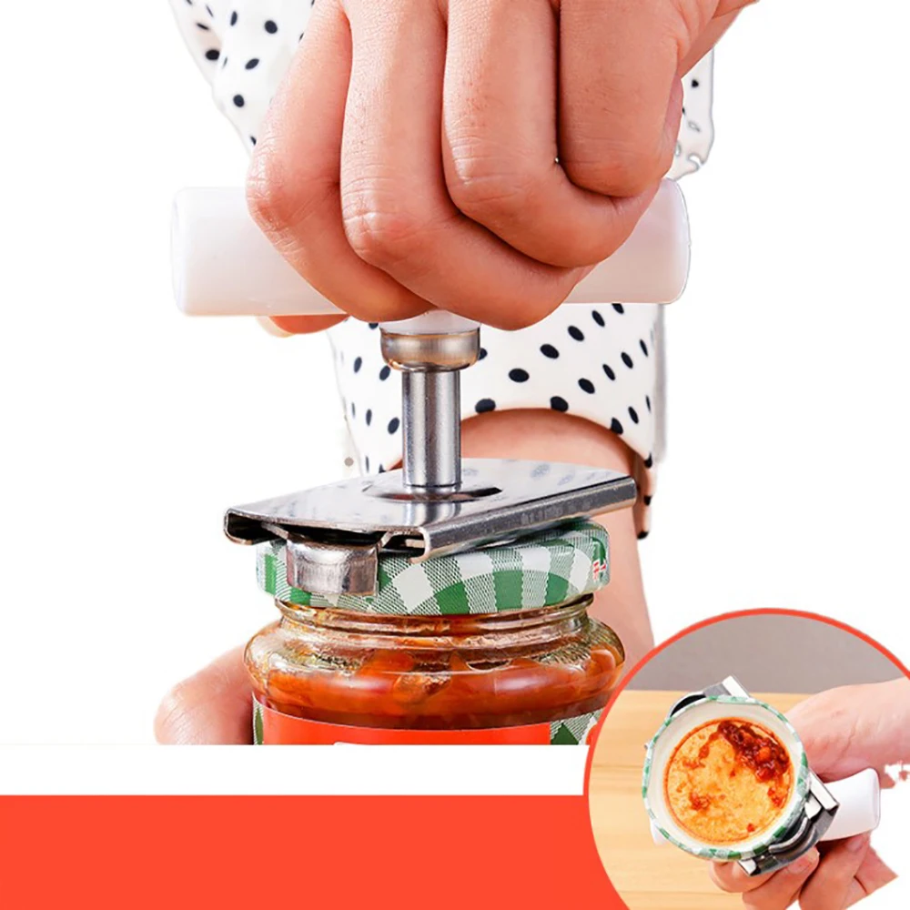 

Adjustable Multi-function Bottle Cap Opener Stainless Steel Easy Can Jar Opener 1-4 Inches Cap Lid Openers Tool Kitchen Gadgets