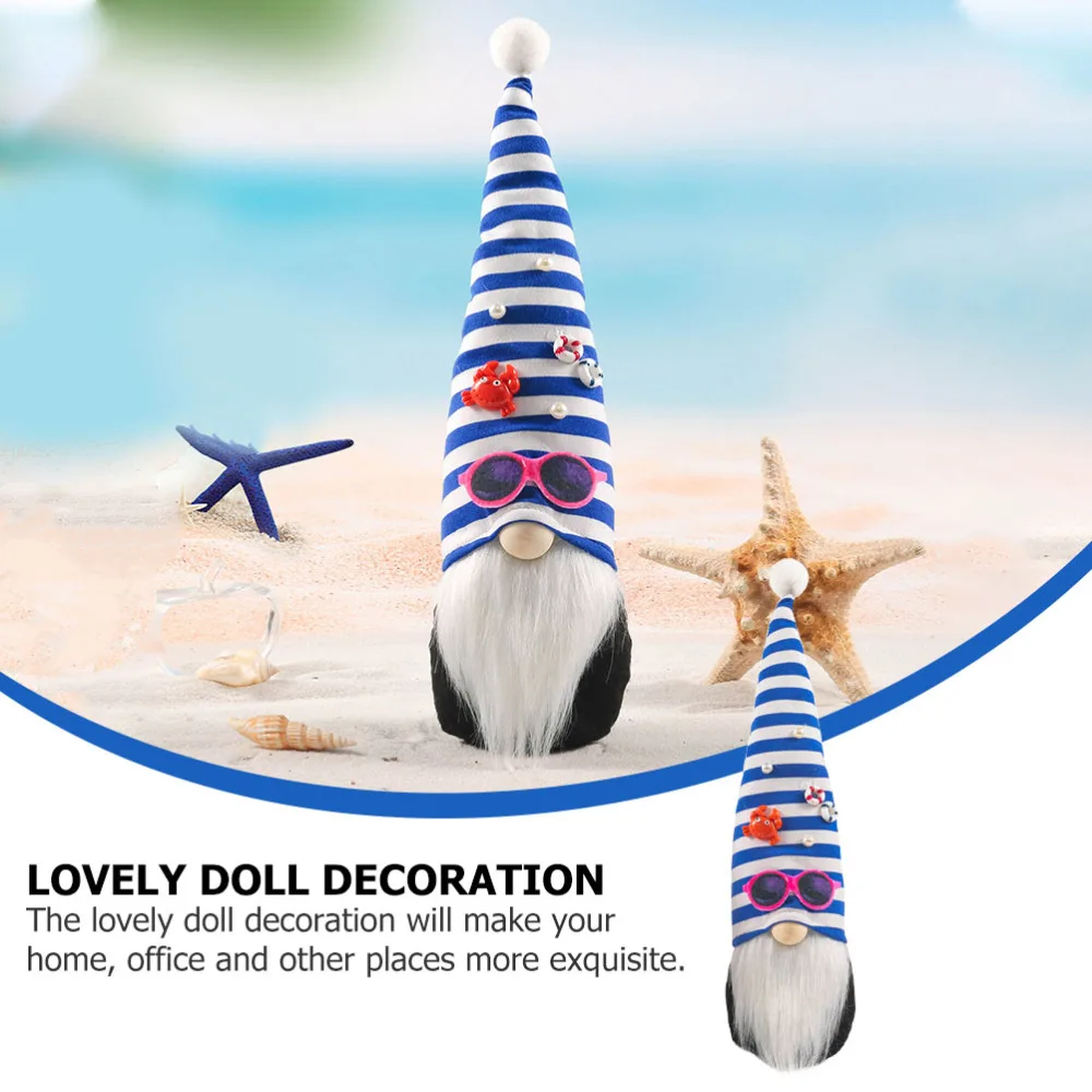 

1Pc Lovely Rudolph Doll Adornment Gnome Doll Home Shop Window Decoration