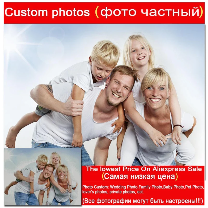 Diy фото на заказ собственный/Детская Пижама с принтом из хлопка для семьи или