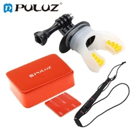 puluz 6 in 1 swimming surfing fixed braces connecting mount set for dji osmo action gopro new hero hero7 6 5s 5 4s 4 3 3 2 1