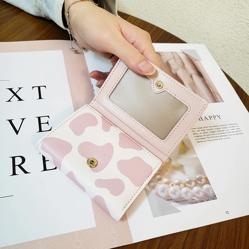 Ins Модный женский короткий кошелек из искусственной кожи Кошелек для монет чехол