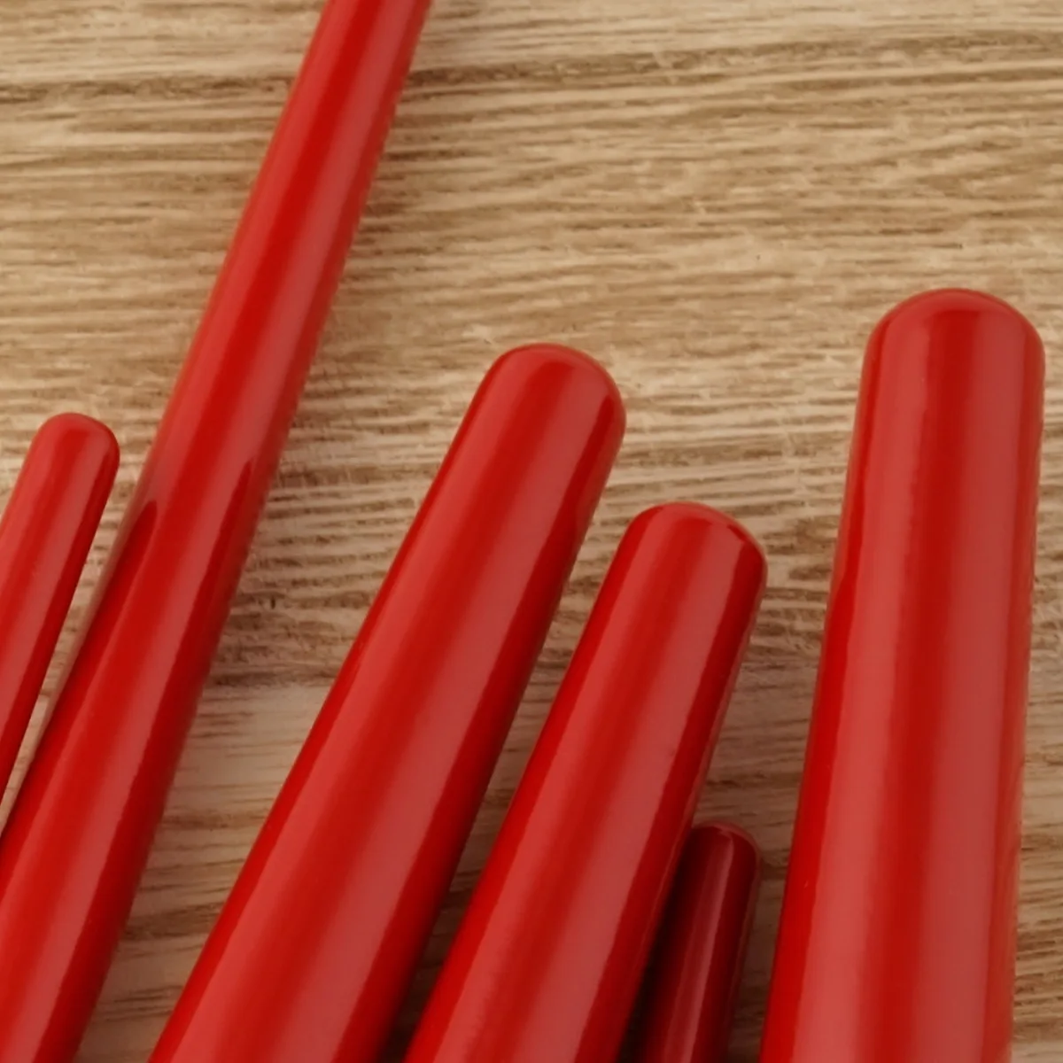 Профессиональная Мода для девочек сексуальные красные Кисточки макияжа 6 шт.