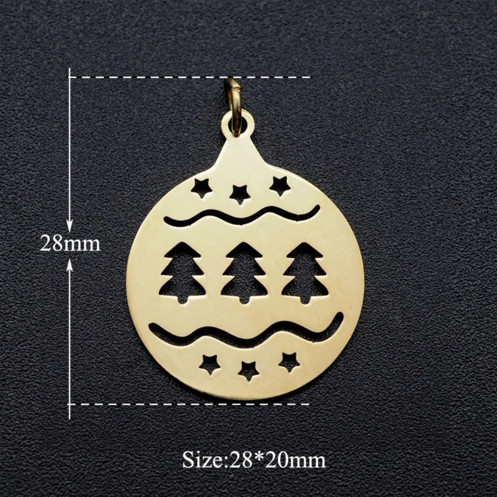 Подвеска в виде рождественской елки из нержавеющей стали 5 цветов | Украшения и