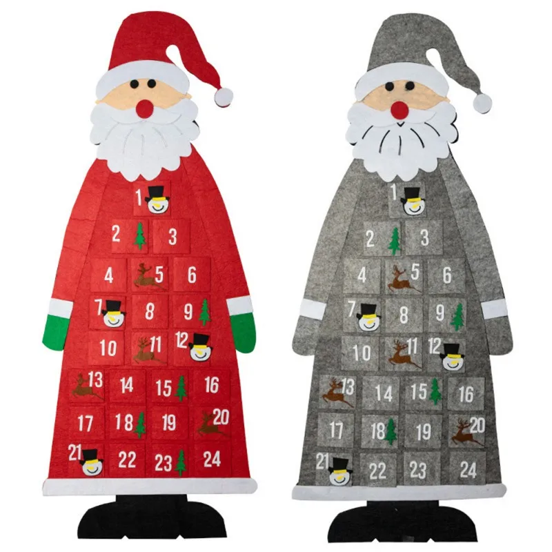 

Christmas Advent Calendar Felt Christmas Tree Countdown Calendar Christmas Nonwoven Calendar Gift Bag