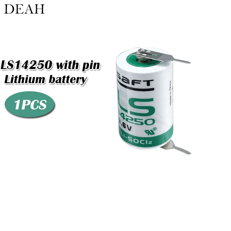 1 шт./лот САФТ v-образной КРЕПЕЖНОЙ ПЛАСТИНОЙ LS 14250 LS14250 14250 3,6 V 1/2 АА 1/2AA начальной Батарея LS14250 литиевая батарея plc с булавками
