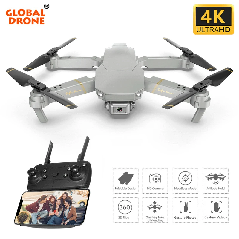 Global Drone EXA 4K камера Квадрокоптер Дрон вертолет складной FPV Квадрокоптер мини Дроны с камерой HD VS E58 SG901 E520