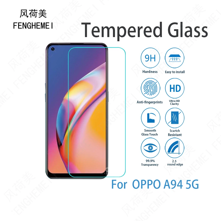 5 шт./партия для OPPO A94 5G FENGHEMEI защита для экрана из закаленного стекла