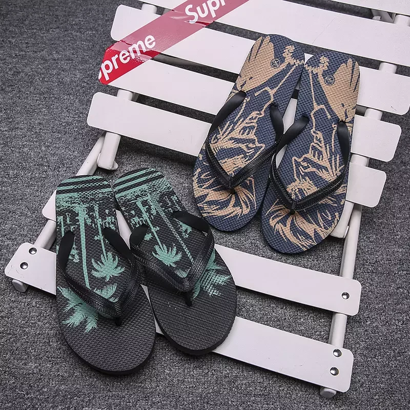 Шлепанцы женские однотонные с цветами пляжные сандалии пляжная обувь для отдыха