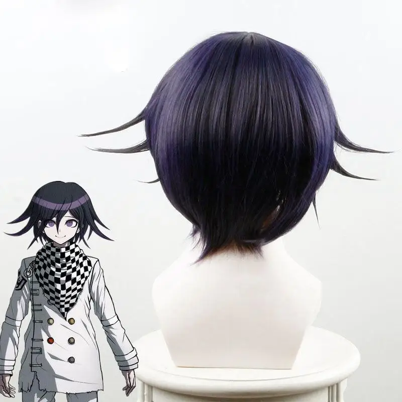 Парик кокичи Ома из Danganronpa V3 Killing Harmony для мальчиков косплея с короткими прямыми