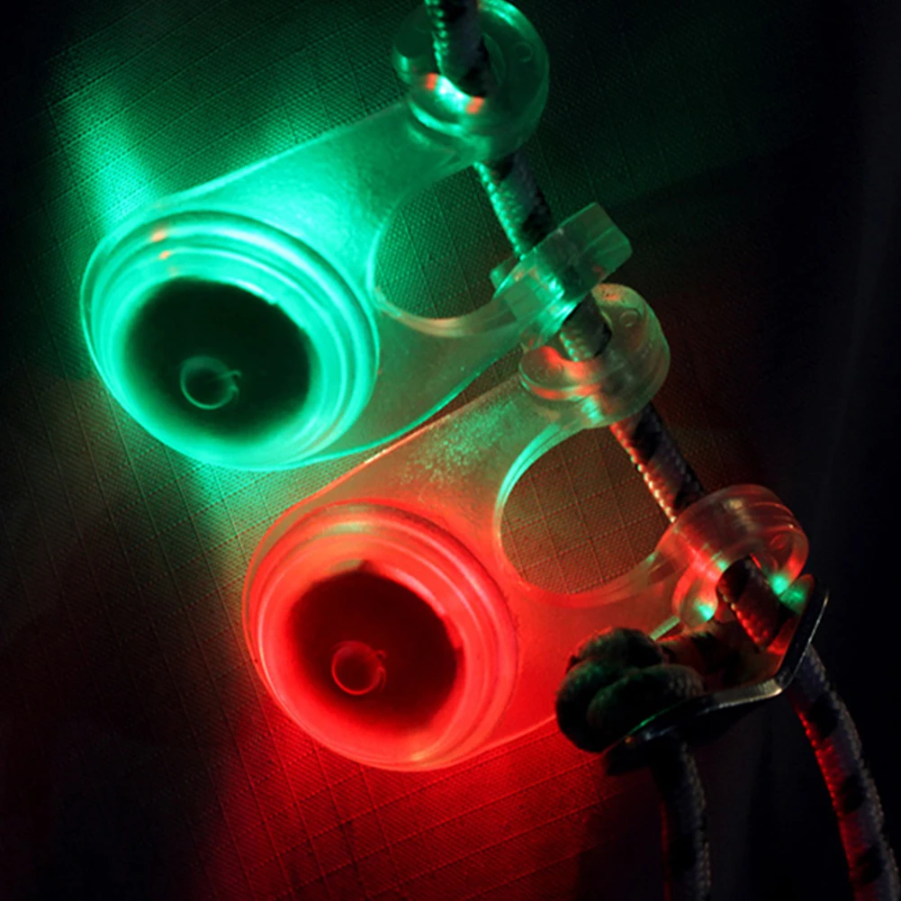 

10pcs Waterproof LED Outdoor Tent Rope Warning Hanging Lights Random Color