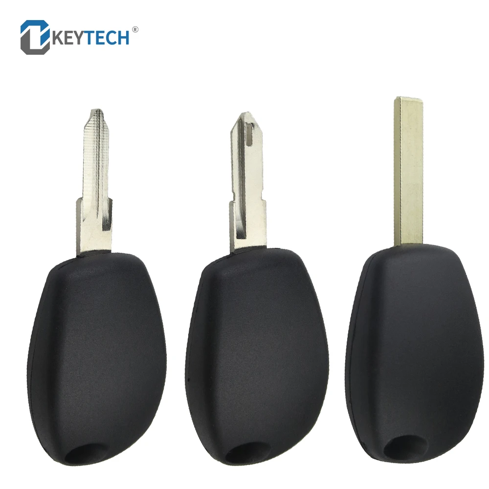 

OkeyTech Straight Car Remote Key Case For Renault Logan Uncut Blank Key Shell Without Button NE73/VA6/VAC102 Blade Replacement