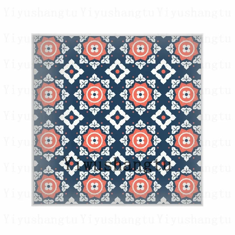 Квадратный фото-венок из стекла с кабошоном красивая фигурка цветов 12 мм/20 мм/25