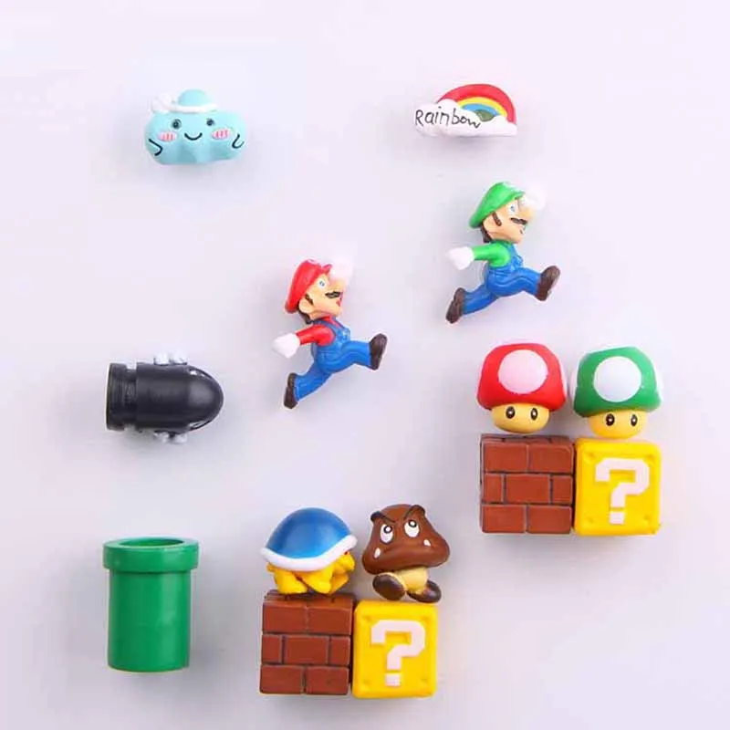 3D Super Mario Bros холодильник магниты на магнит стикер сообщений взрослых красный и