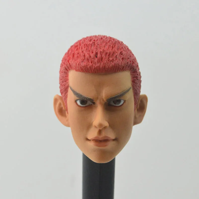 

Custom 1/6 Scale Japanese SLAM DUNK Hanamichi Sakuragi Red-haired monkey Head Sculpt Headplay F 12" Action Figure Body Doll Toys