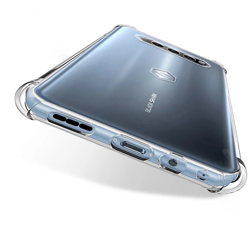 

5PCS Anti-fall Xiaomi Black Shark 4 Pro Case Soft Back Cover Case For Black Shark 4 5G Protective Full Cases BlackShark 4