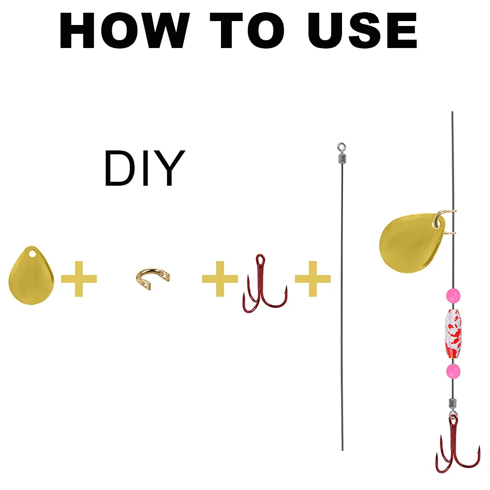 200 шт. рыболовная ложка с отверстием легкий Спиннер приманка рыболовные ложки