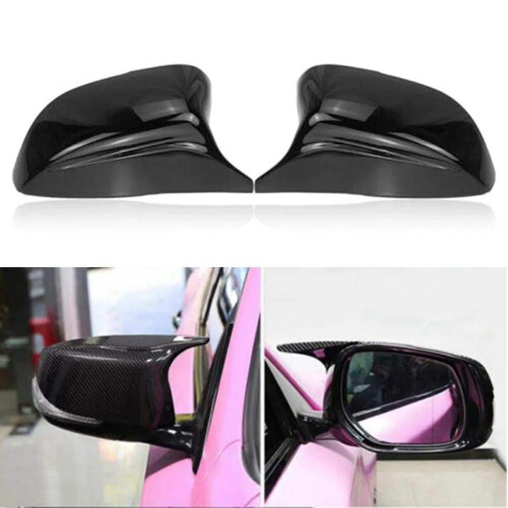 

FOR 2014-2021 INFINITI Q50 Q60 Q70 QX30 GLOSS BLACK SIDE VIEW MIRROR COVER CAP