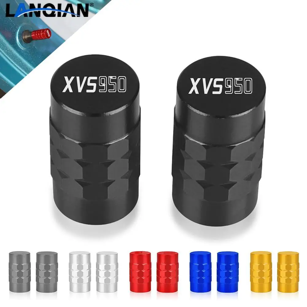 

with Logo "XVS950" For YAMAHA XVS 950 XVS950 BOLT Wheel Tire Valve stem caps Cover Air Aluminum Alloy Valve Caps Stem Cover