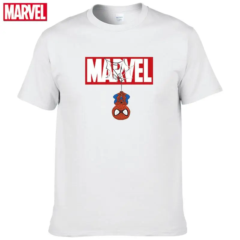 Футболка мужская из натурального хлопка с принтом Мстителей #124 - купить по