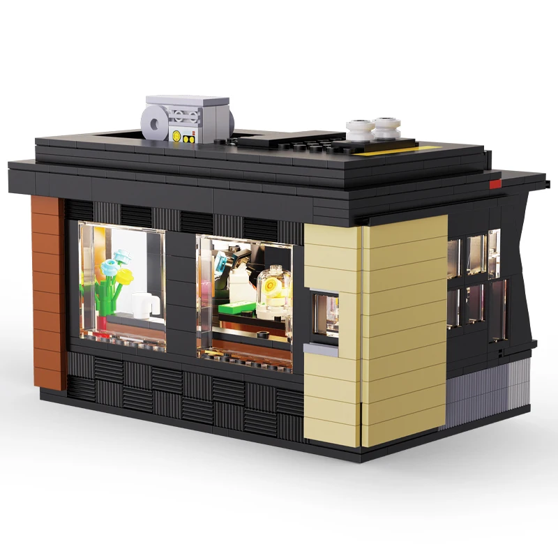 Конструктор MOC Idea кафе уличный вид строительные блоки конструктор для дома