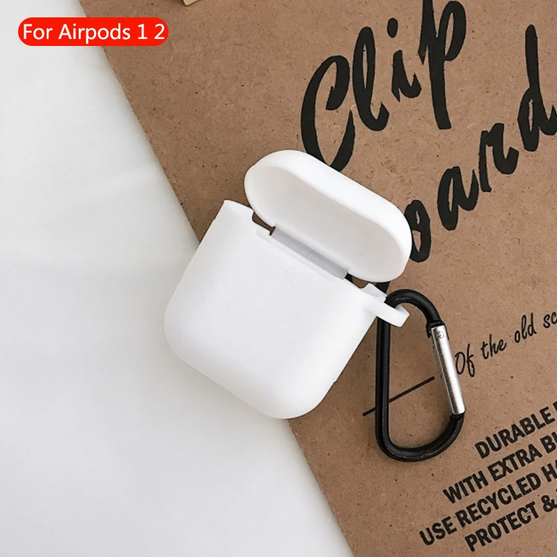 681 Беспроводной чехол для гарнитуры Bluetooth, прозрачный чехол для Apple Airpods 2, мягкий силиконовый кожаный защитный чехол для наушников Airpod, аксессуары - Цвет: 681