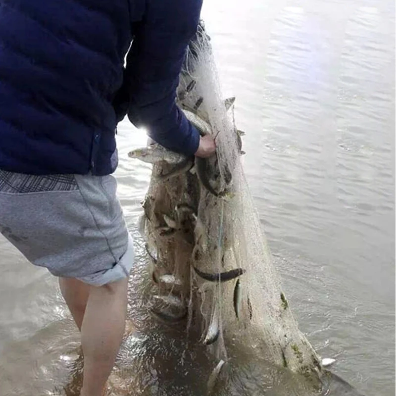 Рыболовная сеть ловушка из монофиламента жаберная снасти с поплавком для улицы 20