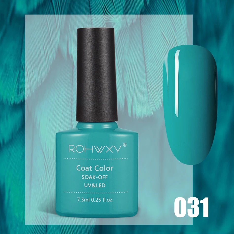 ROHWXY УФ-гель для ногтей Гибридный лак для замачивания ногтей полуперманентный верхний Базовый лак для ногтей все для маникюра Гель-лак - Цвет: A031
