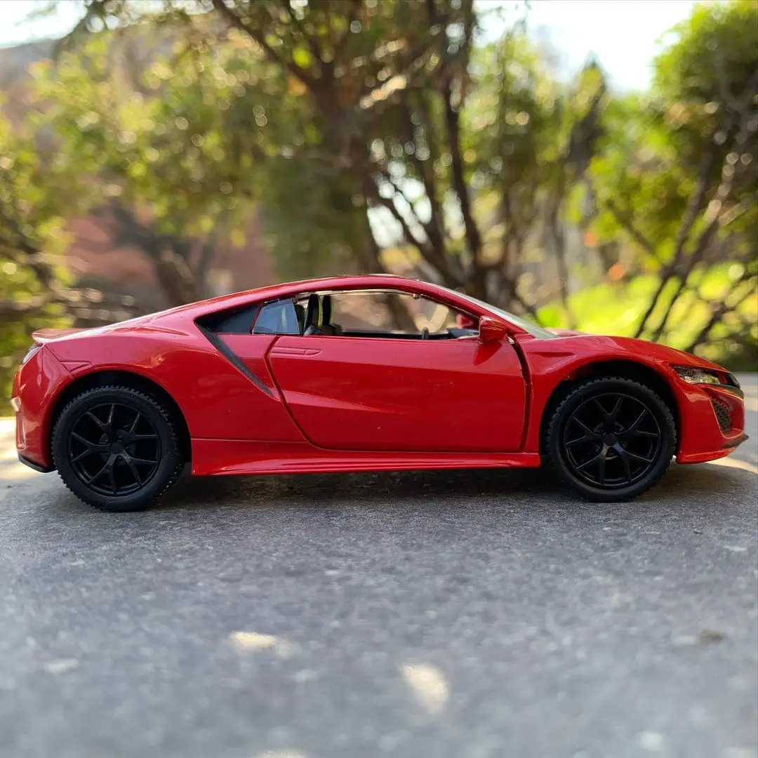 

High simulation Honda NSX supercars,1:24 alloy pull back car models,metal diecast,2 open door toy vehicles Kids Gift New pattern