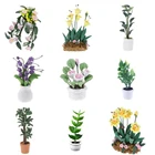 Сказочное садовое украшение, миниатюрное растение в горшке, цветочный горшок, декор для кукольного домика, модель бонсай, детские игрушки, 1:12, Миниатюрный Кукольный дом