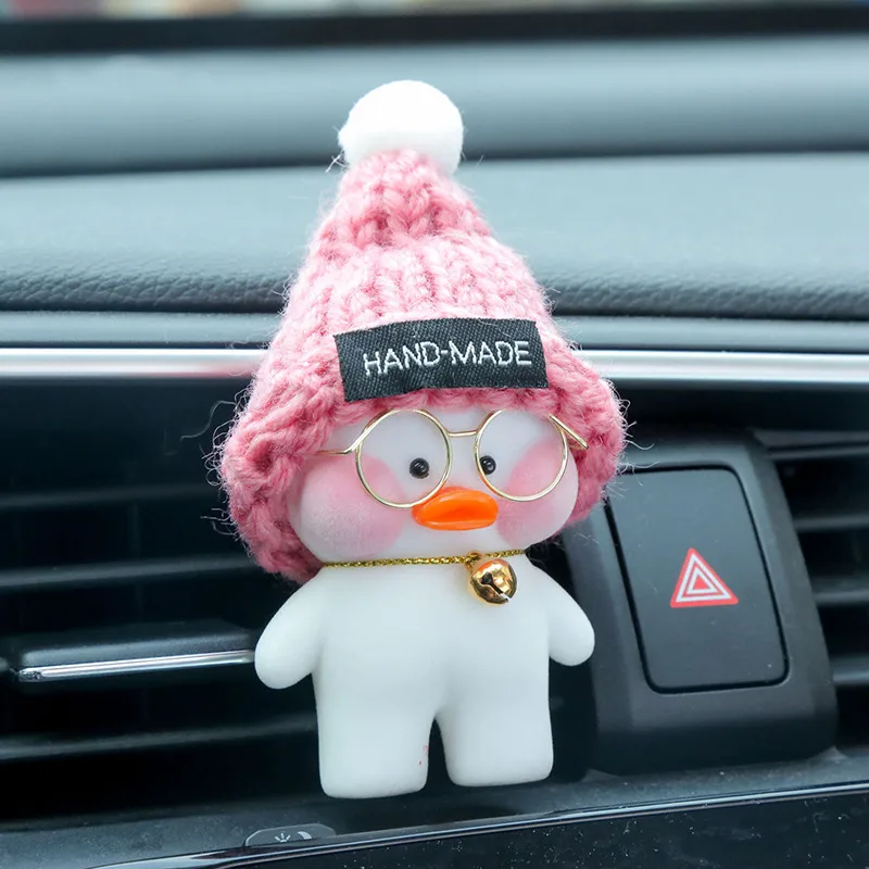 8 см Kawaii LaLafanfan кафе утка игрушка мультфильм милый утка автомобиль Декор животных Куклы Игрушки для девочек подарок на день рождения для детей - Цвет: 12