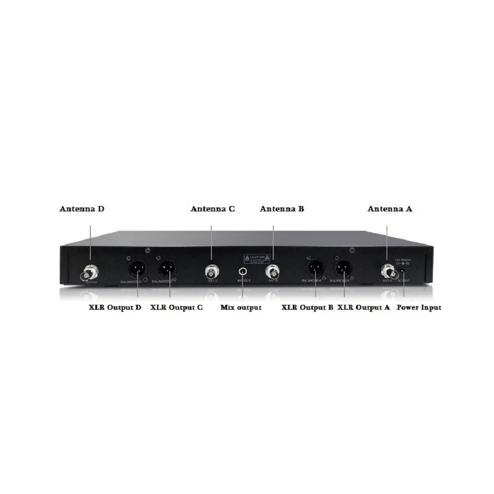Встроенный UHF Micro Cravate 4x100 канальный Lavalier/отворотом беспроводной микрофонный